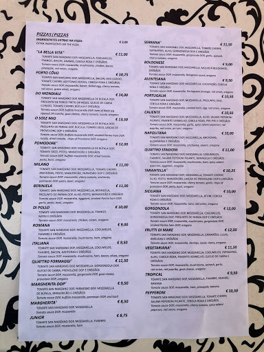 Parma Pizzeria Meny