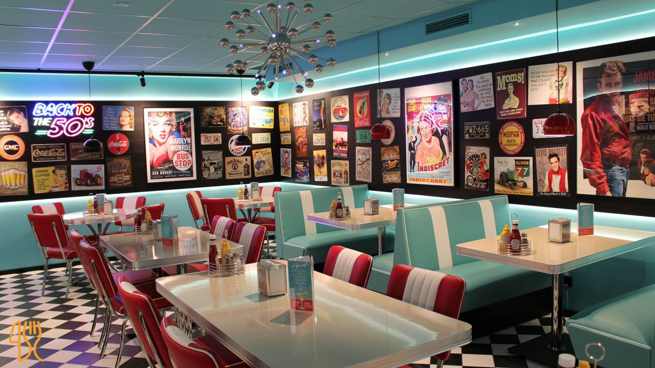 Diner 45 Rättvik Inomhus