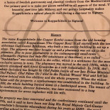 Restaurang Kopparkitteln Meny