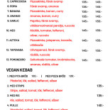 Restaurang Valentino Meny