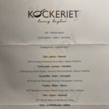 Kockeriet Meny