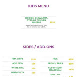 Kafé Anno 1762 Meny