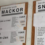 Taxinge Slottscafé Meny