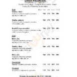 Spaaks Konditori Meny