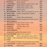 Pion Pizza Grill Meny