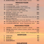 Pion Pizza Grill Meny