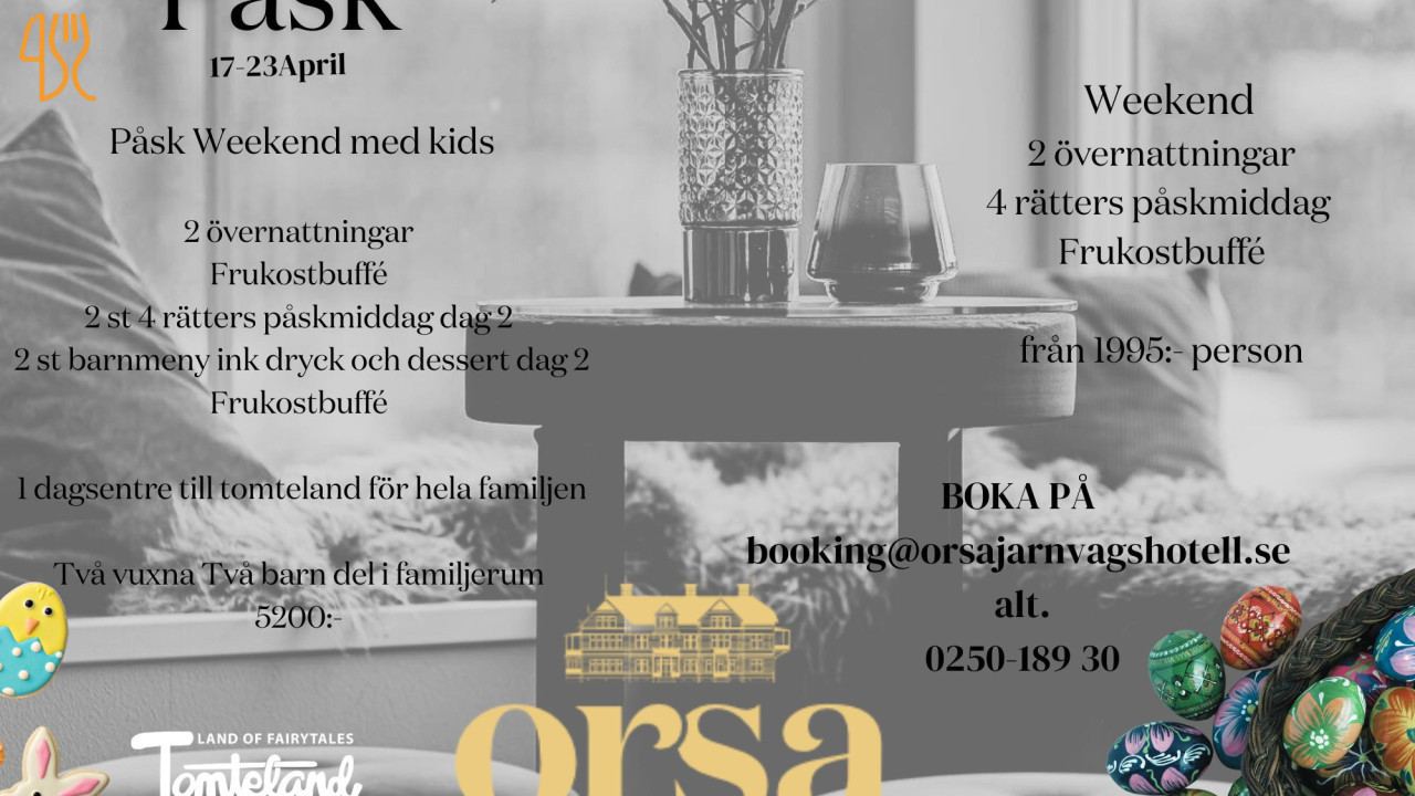 Orsa Järnvägshotell Meny