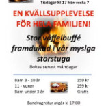 Våffelstugan Meny