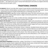 Klässbols Pizzeria Meny