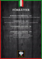 Trattoria La Pizza Meny