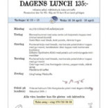 Freadals Trädgårdcafé Meny