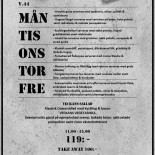 Forsgården Kök Café Meny