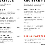 LÖjtnantens Bageri Konditori Meny