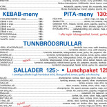 Klaraviksgrillen Meny