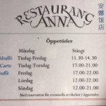 Restaurang Anna Meny
