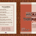 Nack’s Thai Kök Meny