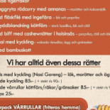 Nack’s Thai Kök Meny