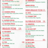 Sandvikens Pizzeria Meny