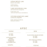 Restaurang Bryggvingen Meny