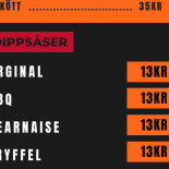 Kingpin Västervik Meny