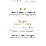 La Locandiera Ristorante Winebar Meny