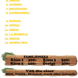 Pizzeria Verona Meny