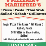 Mariefreds Pizzeria Meny