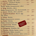 Mamma Mia Pizzeria Meny