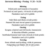 Centralkrogen, Väderstad Meny