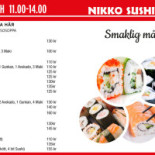 Nikko Sushibar Meny