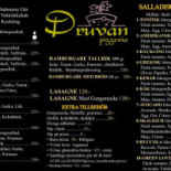Pizzeria Druvan Meny