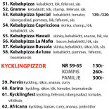 Pizzeria Viking Meny