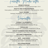 Höörs Gästgifwaregård Meny