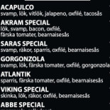 Pizzeria Viking Meny