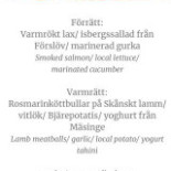 Bistro Grodlår Timjan Meny