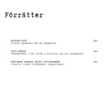 Punch Restaurang, Och Äventyrsgolf Meny