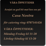 Casa Nostra Restaurang Och Pizzeria Meny