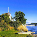 Roddarhuset Art Gallery Cafe Utomhus