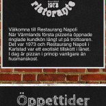 Restaurang Napoli Meny