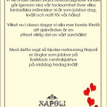 Restaurang Napoli Meny