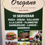 Pizzeria Resturang Oregano Meny