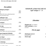 Bryggan På Tenö Meny