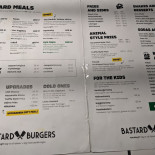 Bastard Burgers Meny