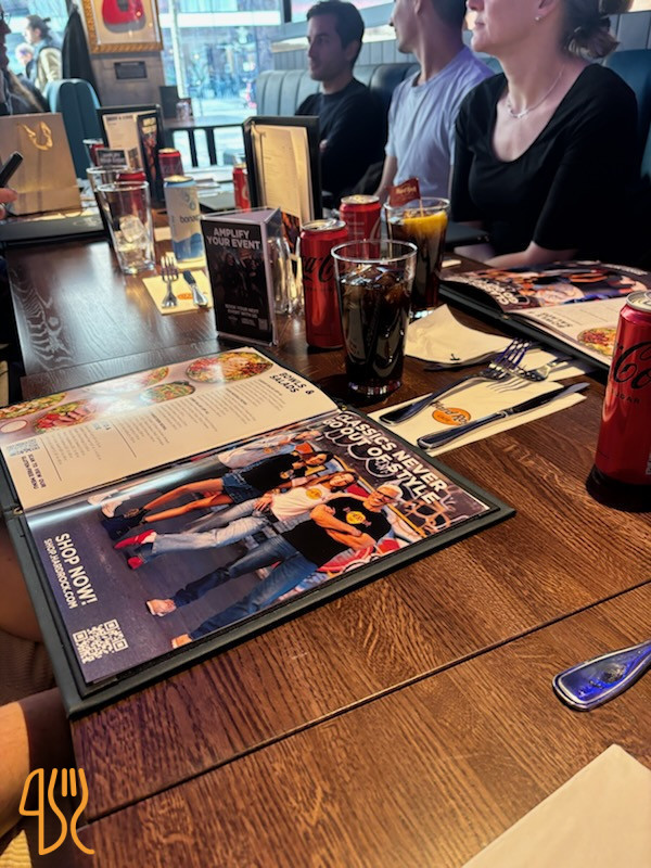 Hard Rock Cafe Stockholm Meny