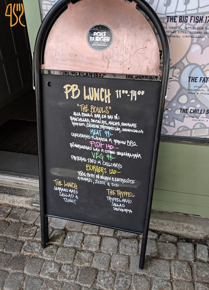 Poke Burger Norrtälje Meny