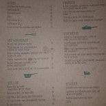 Usine Bistro 38, Restaurang Meny