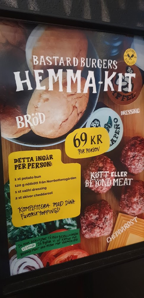 Bastard Burgers Meny