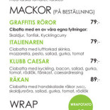 Graffiti Cafe Meny
