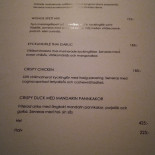 Restaurang Wongs Meny