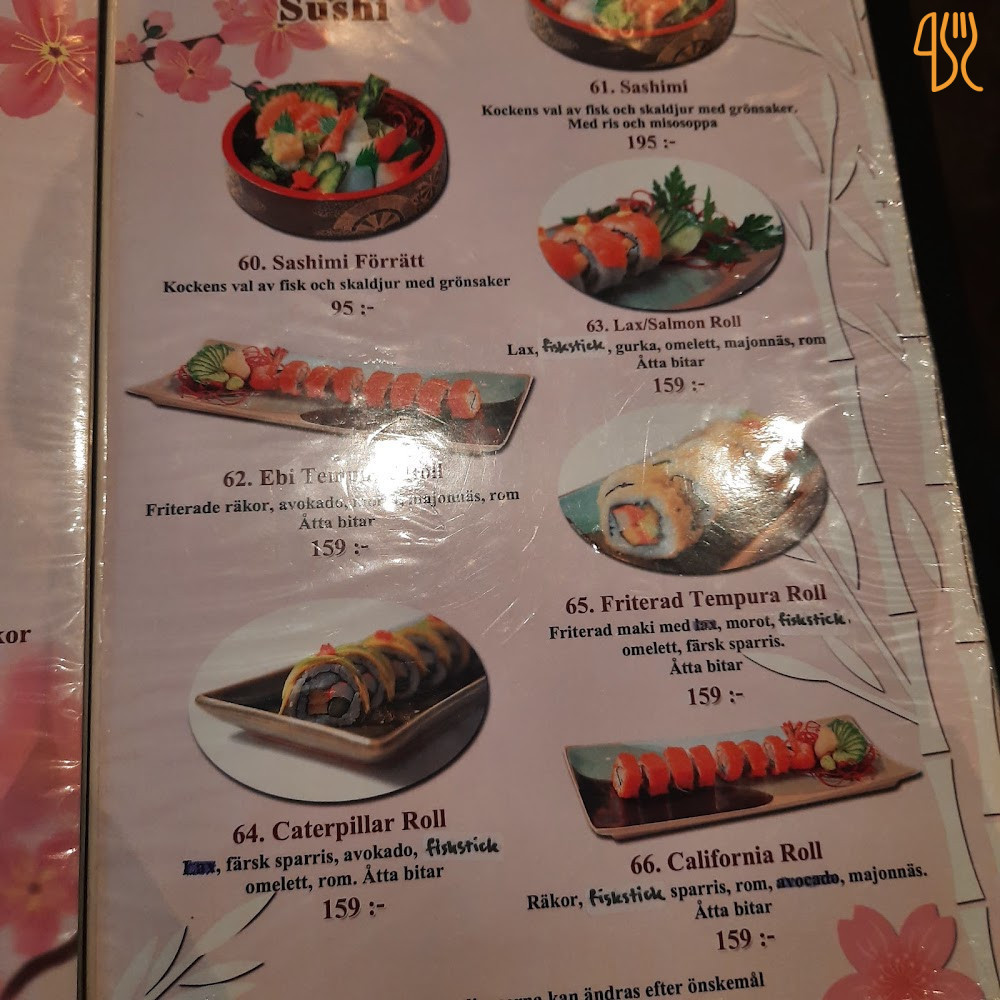 Ai Japansk Restaurang Meny
